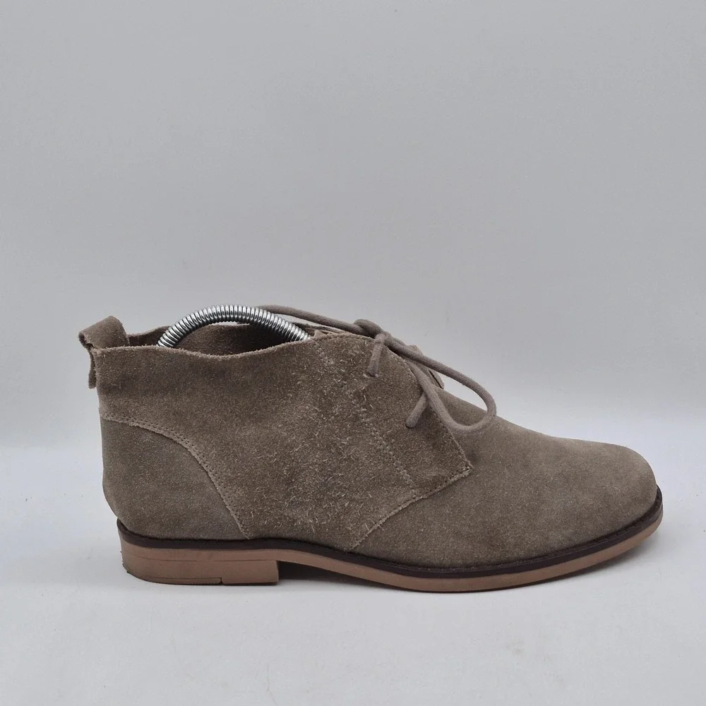 Hush Puppies Chukka Boots‎ Mens Size 10 Taupe Suede Desert Lace Up Tassel Ankle